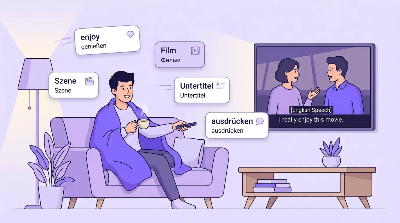 Englisch lernen mit Filmen und Serien: eine Schritt-für-Schritt-Methode, die wirklich funktioniert