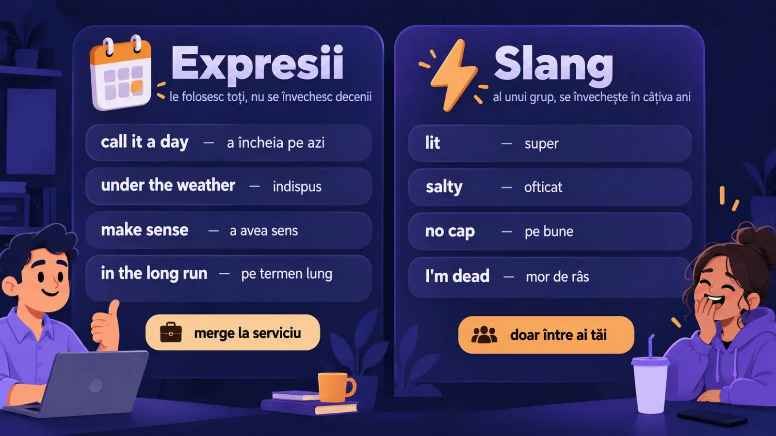 Expresii și slang: diferențe, cine le folosește, unde se potrivesc