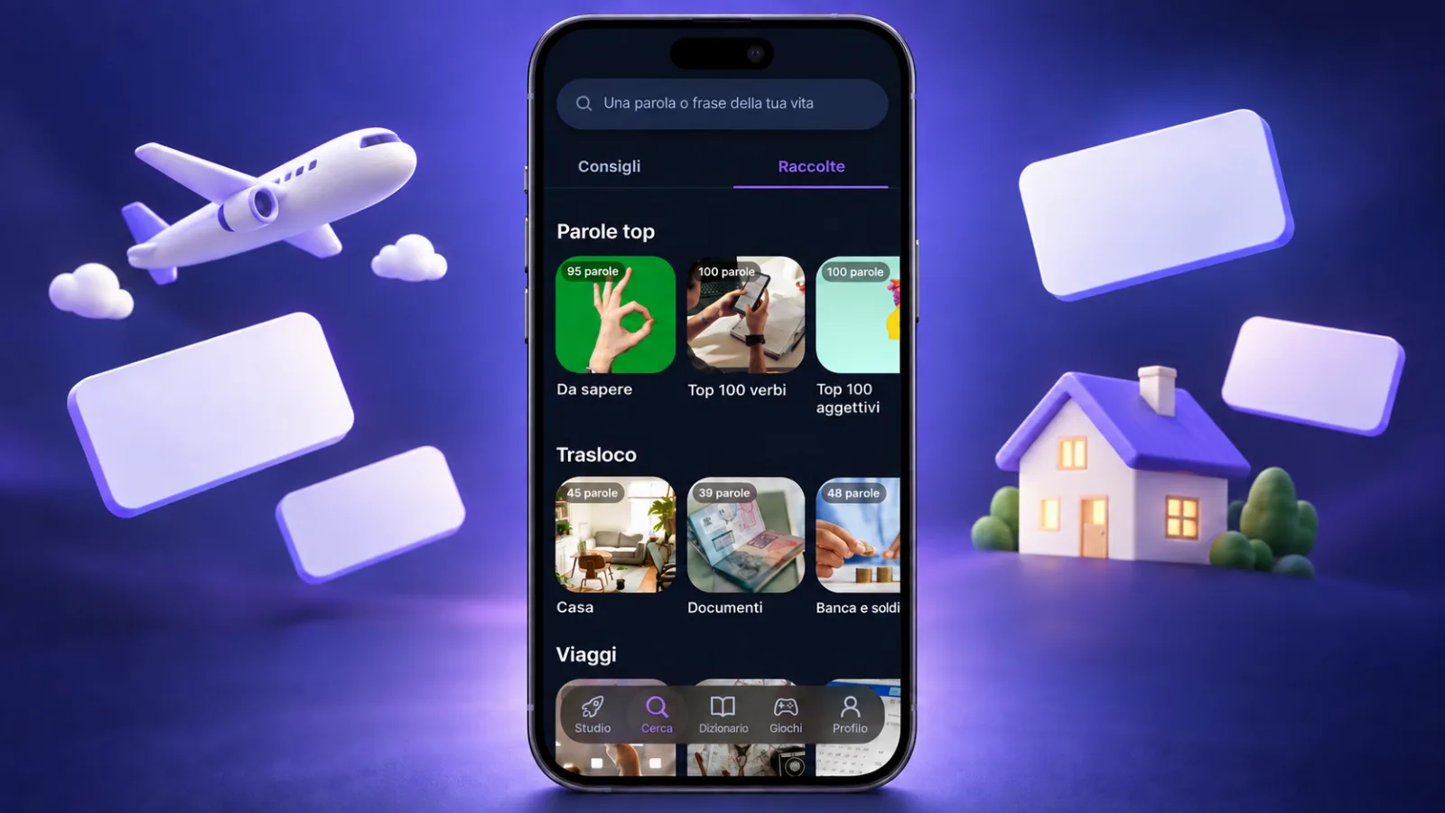 Raccolte tematiche nell'app VibeLing