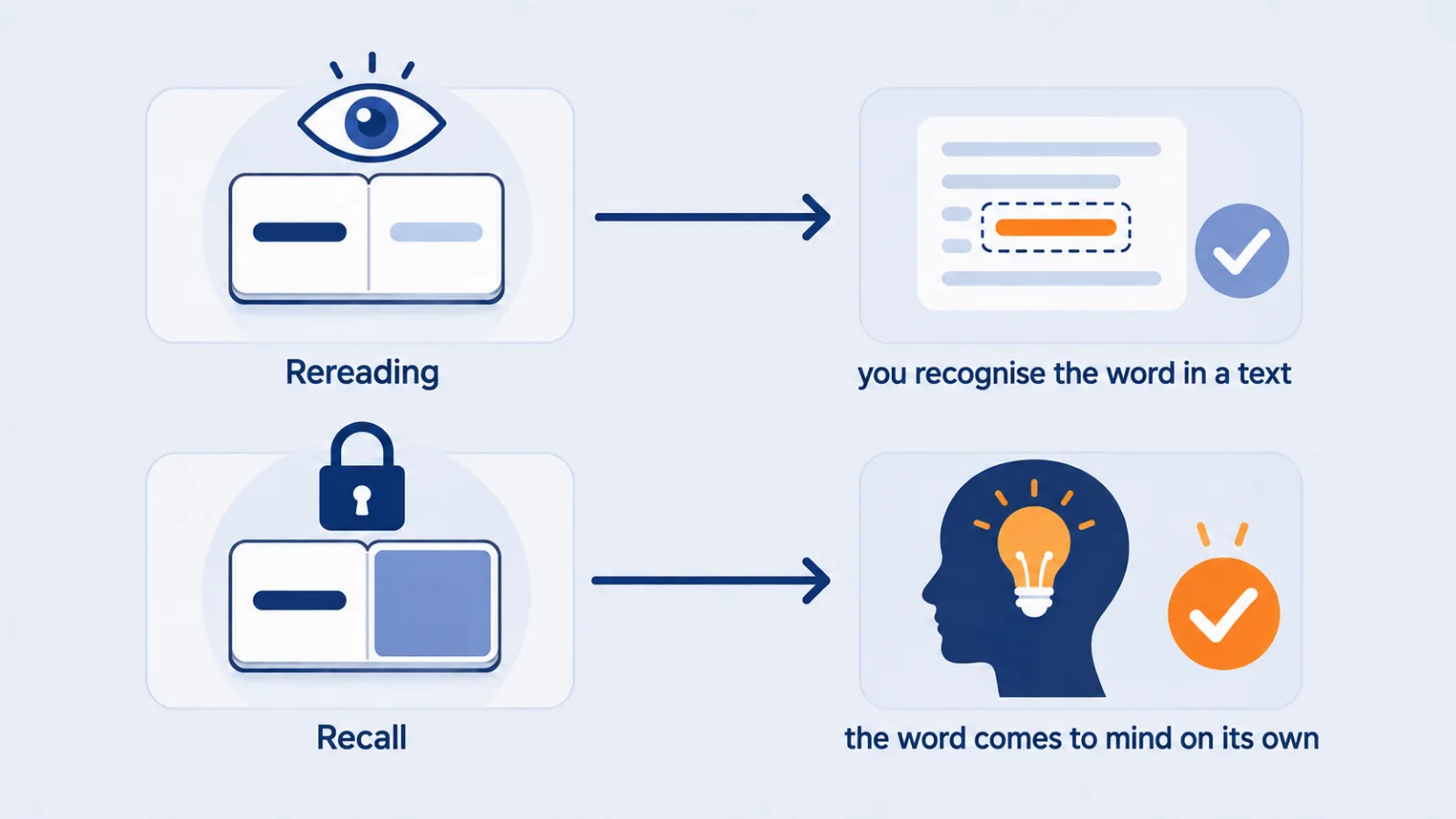 rereading versus recall