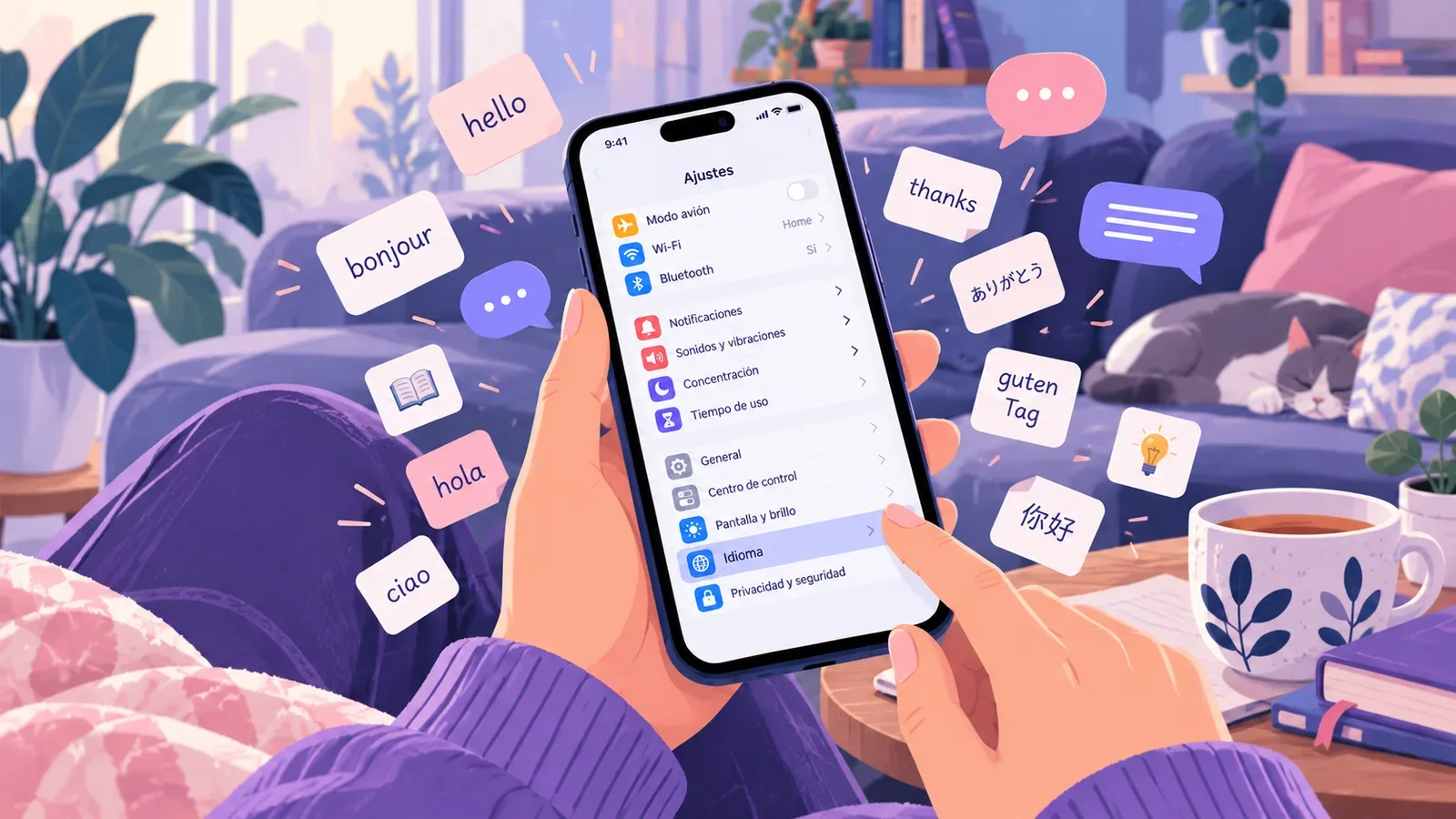 Should You Switch Your Phone to the Language You're Learning