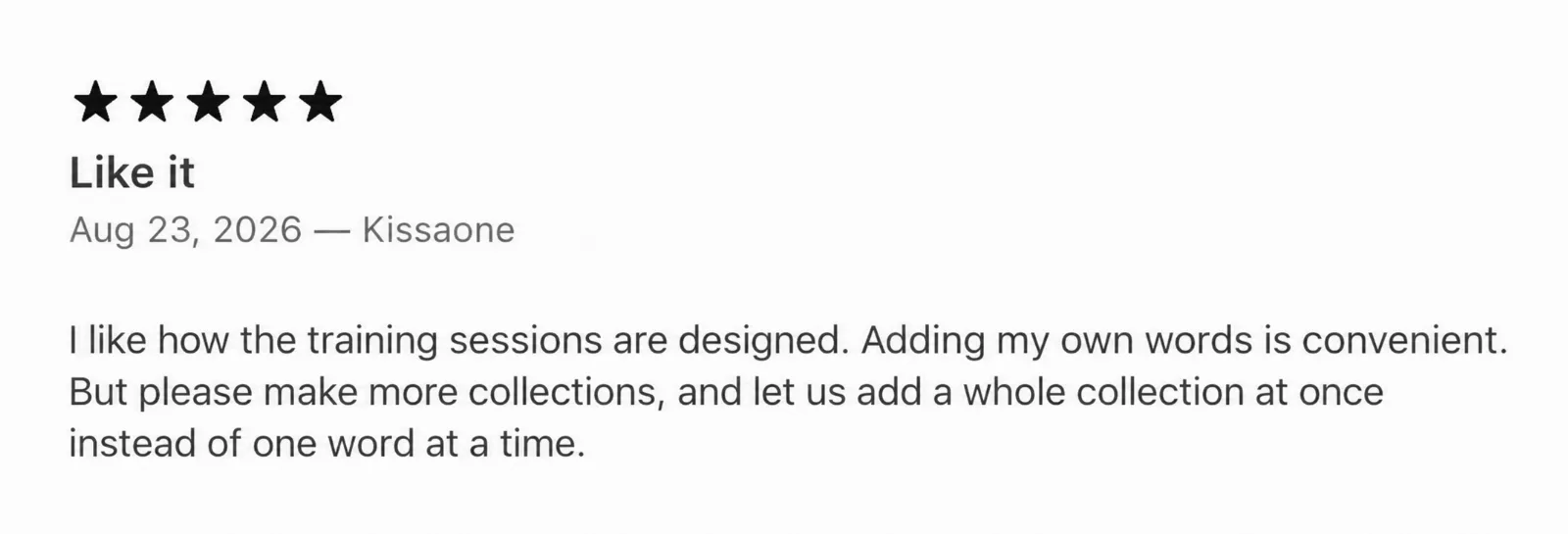 An App Store review