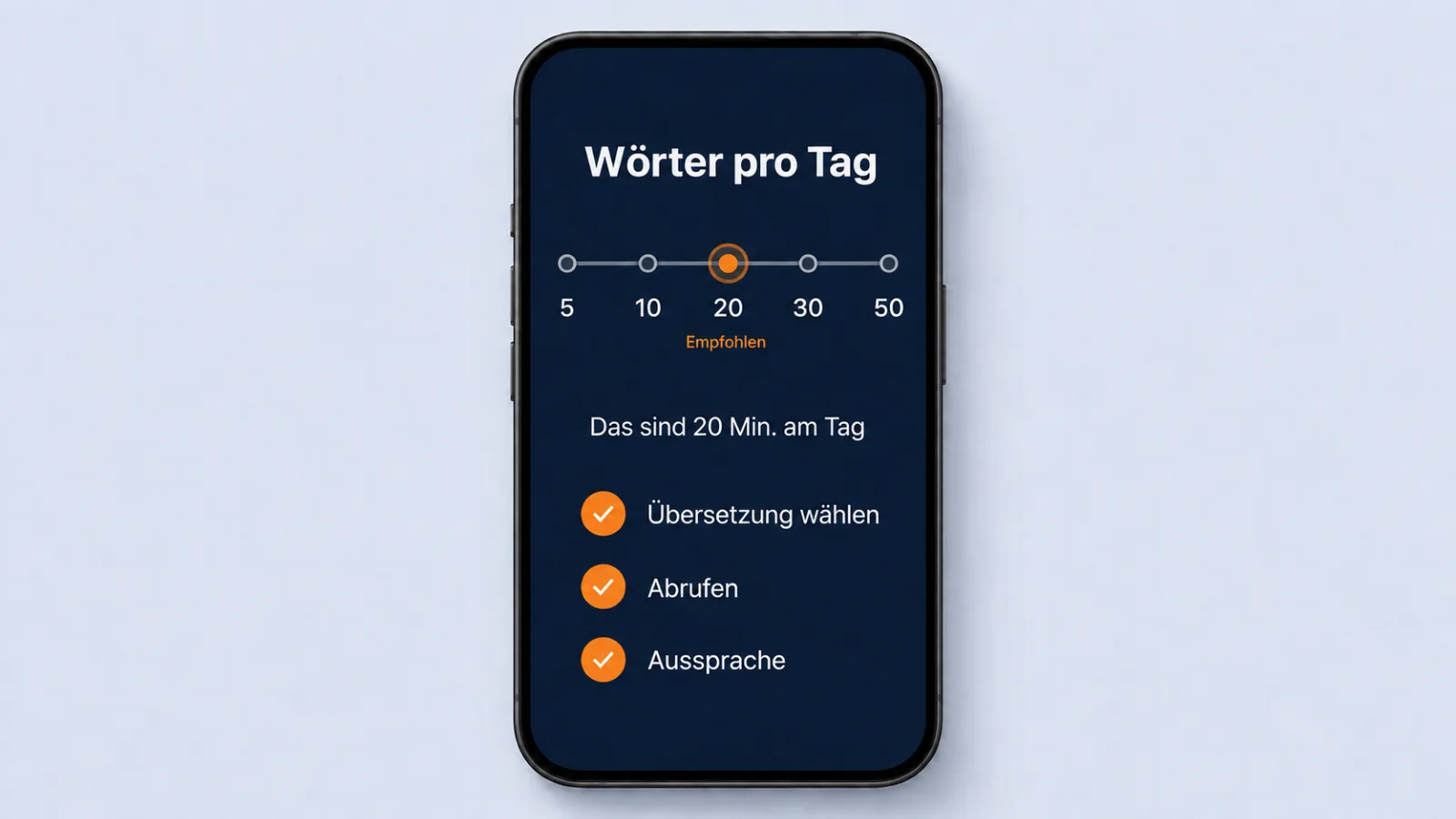 words per day setting