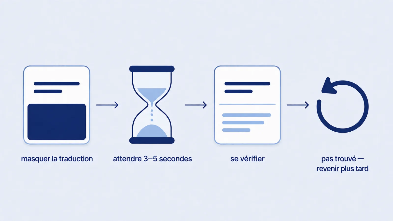 four steps of one review
