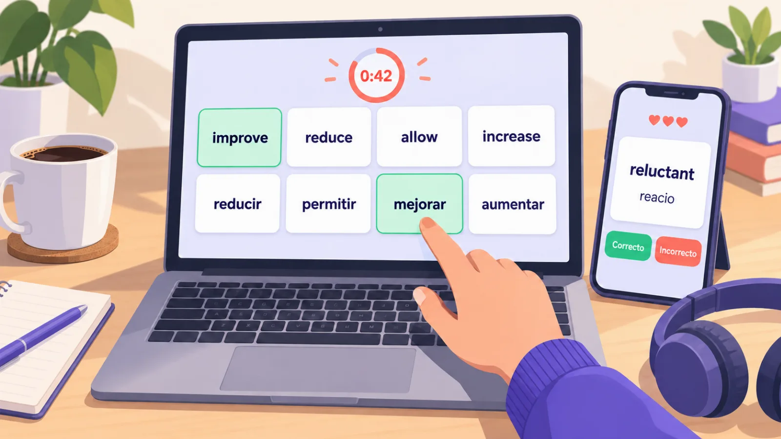 Juegos para memorizar vocabulario online: 8 entrenadores gratis