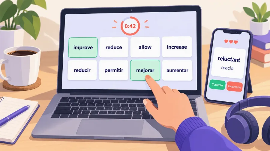 Juegos para memorizar vocabulario online: 8 entrenadores gratis