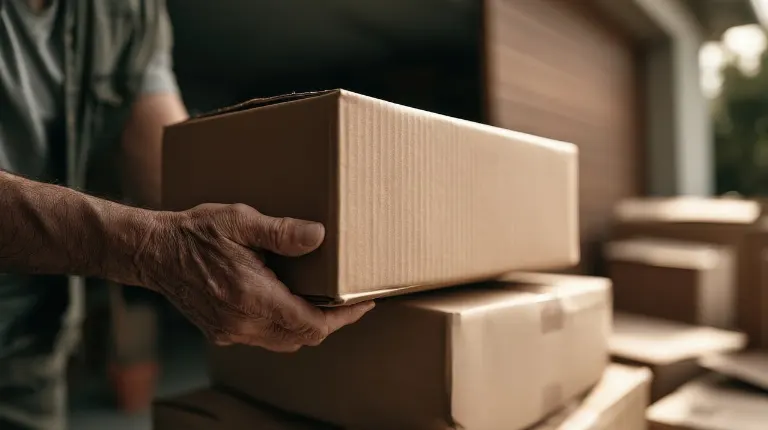 parcel to the post office — colis pour la poste