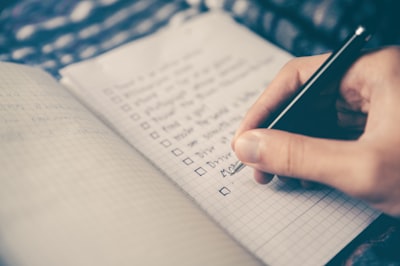 checklist — lista de comprobación