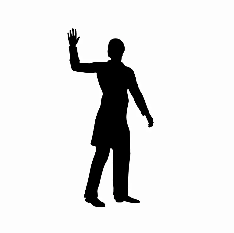 waving — faisant signe