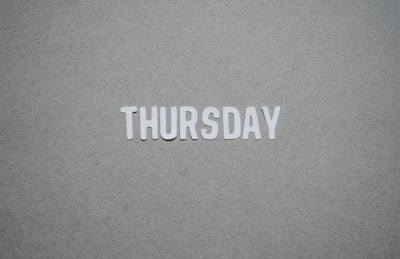 Thursday — jeudi