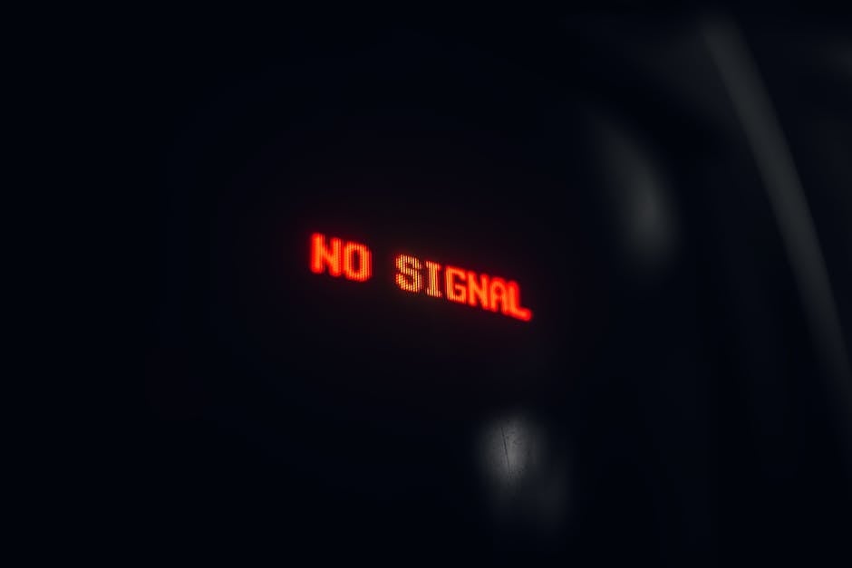 pas de réseau — no signal
