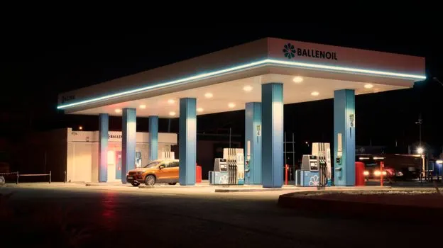 Tankstelle — benzinska pumpa