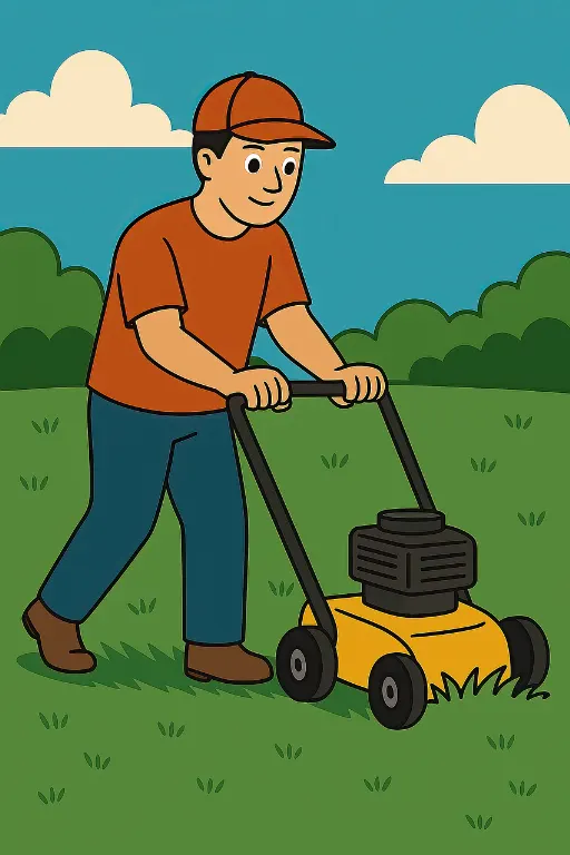 lawnmower — tondeuse à gazon