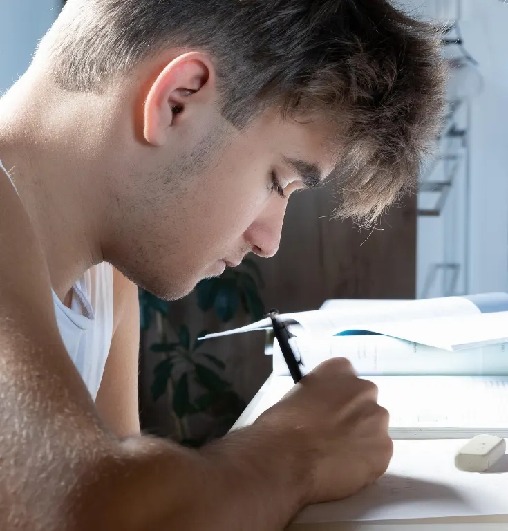 focused — concentré