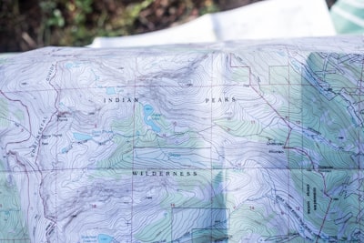 plan griffonné sur une serviette — Napkin map